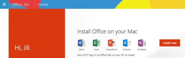 Install Office 2016 for Mac from the Microsoft Office 365 portal